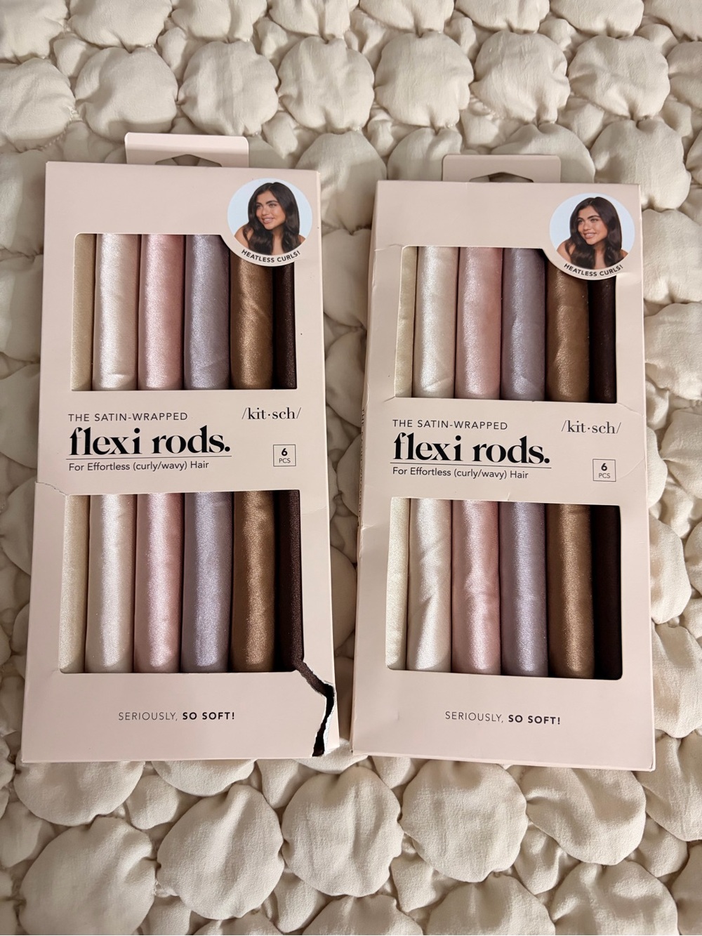 2 Brand New Satin-Wrapped Flexi Rods